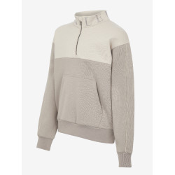 Pull LeMieux à fermeture éclair Quart Kate Young Rider Ash / Stone Gris