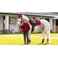 Tapis Mini LeMieux Suede Jump Square Ember Bordeaux Tapis Mini LeMieux Suede Jump Square Ember Bordeaux