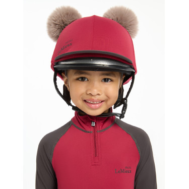 Toque double pompom Mini LeMieux Ember Bordeaux