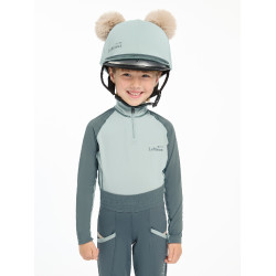 Toque double pompom Mini LeMieux Glacier Bleu Toque double pompom Mini LeMieux Glacier Bleu