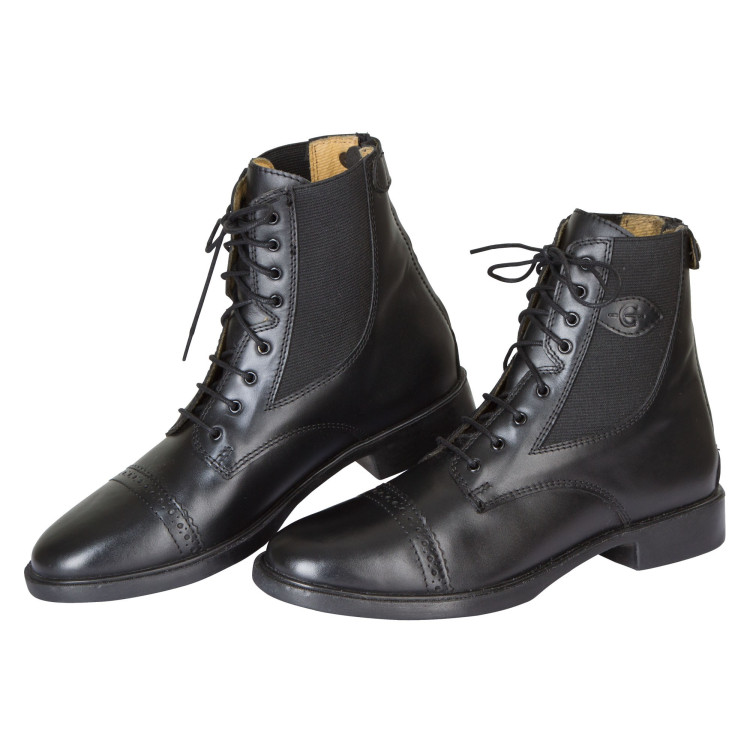 Boots en cuir Monaco noir Covalliero