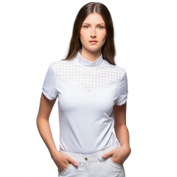 Polo de concours Flags & Cup Isla manches courtes Blanc Polo de concours Flags & Cup Isla manches courtes Blanc