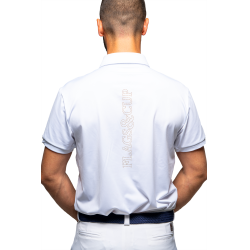 Polo de concours Flags & Cup garçon Wako manches courtes Blanc Polo de concours Flags & Cup garçon Wako manches courtes Blanc