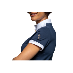 Polo de concours Flags & Cup Arizona manches courtes Marine Bleu marine