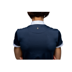 Polo de concours Flags & Cup Arizona manches courtes Marine Bleu marine