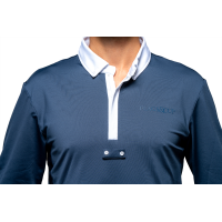 Polo de concours Flags & Cup homme Wako manches longues Marine Bleu marine Polo de concours Flags & Cup homme Wako manches longues Marine Bleu marine