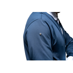 Polo de concours Flags & Cup homme Wako manches longues Marine Bleu marine