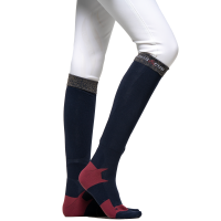 Chaussettes Flags & Cup femmes Roca Marine / framboise