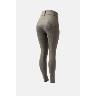 Pantalon d'équitation fond intégral grip Horze Noelle femme Vert olive
