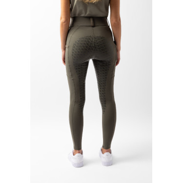 Pantalon d'équitation fond intégral grip Horze Noelle femme Vert olive Pantalon d'équitation fond intégral grip Horze Noelle femme Vert olive