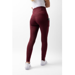 Pantalon fond intégral grip toutes saisons Horze Mira Bordeaux marron Pantalon fond intégral grip toutes saisons Horze Mira Bordeaux marron
