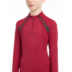 Sous-vêtement mesh Mia LeMieux Young Rider manches longues Ember Bordeaux Sous-vêtement mesh Mia LeMieux Young Rider manches longues Ember Bordeaux