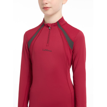 Sous-vêtement mesh Mia LeMieux Young Rider manches longues Ember Bordeaux Sous-vêtement mesh Mia LeMieux Young Rider manches longues Ember Bordeaux