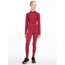 Sous-vêtement mesh Mia LeMieux Young Rider manches longues Ember Bordeaux Sous-vêtement mesh Mia LeMieux Young Rider manches longues Ember Bordeaux