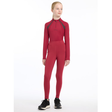 Sous-vêtement mesh Mia LeMieux Young Rider manches longues Ember Bordeaux Sous-vêtement mesh Mia LeMieux Young Rider manches longues Ember Bordeaux