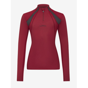 Sous-vêtement mesh Mia LeMieux Young Rider manches longues Ember Bordeaux Sous-vêtement mesh Mia LeMieux Young Rider manches longues Ember Bordeaux