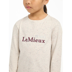 T-shirt à manches longues Mini LeMieux Jessie Ecru / nep Blanc