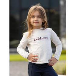 T-shirt à manches longues Mini LeMieux Jessie Ecru / nep Blanc