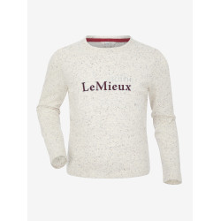 T-shirt à manches longues Mini LeMieux Jessie Ecru / nep Blanc