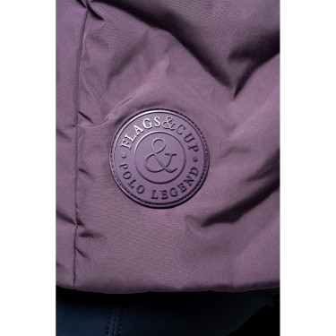 Doudoune femme Flags & Cup imperméable Napasoq Prune Doudoune femme Flags & Cup imperméable Napasoq Prune