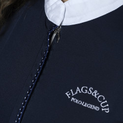 Polo Flags & Cup Clorinda enfant manches courtes Marine Bleu marine