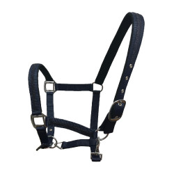 Set de licol et longe Flags & Cup Atamik Noir