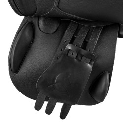 Selle polyvalente Bernini avec panneaux en latex Acavallo Noir