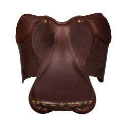 Selle polyvalente Bernini avec panneaux en latex Acavallo Marron foncé