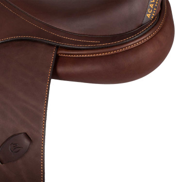 Selle polyvalente Bernini avec panneaux en latex Acavallo Marron foncé