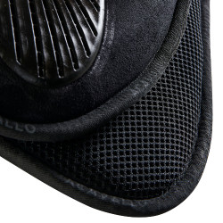 Amortisseur MF DS SW-3DS en suède avec grip en gel plat Acavallo Noir Amortisseur MF DS SW-3DS en suède avec grip en gel plat Acavallo Noir