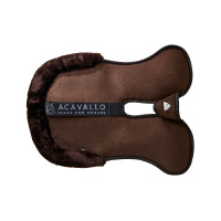 Amortisseur Piuma-FS WFS-FS avec poches en suède et rehausseur avant Acavallo Marron / marron Amortisseur Piuma-FS WFS-FS avec poches en suède et rehausseur avant Acavallo Marron / marron