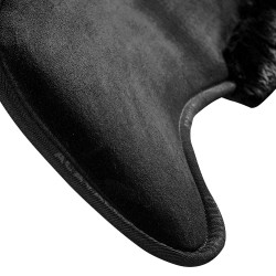 Amortisseur Piuma-FS WFS-FS avec poches en suède et rehausseur avant Acavallo Noir / noir