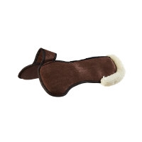 Amortisseur Piuma-FS WFS-FS avec poches en suède et rehausseur arrière Acavallo Marron / naturel