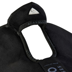 Amortisseur Piuma-FS WFS-FS avec poches en suède et rehausseur arrière Acavallo Noir / naturel Amortisseur Piuma-FS WFS-FS avec poches en suède et rehausseur arrière Acavallo Noir / naturel