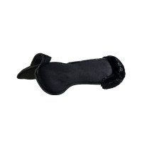Amortisseur Piuma-FS WFS-FS avec poches en suède et rehausseur arrière Acavallo Noir / noir