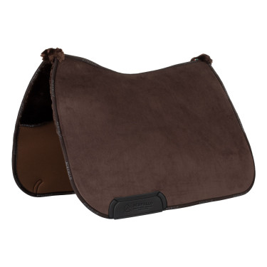 Tapis de selle DS CW-3DS louvre en forme avec intérieur en fausse peau de mouton Acavallo
