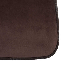 Tapis de selle DS CW-3DS louvre en forme avec intérieur en fausse peau de mouton Acavallo Marron
