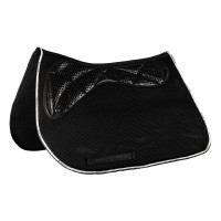 Tapis de selle JS CW-3DS en mousse à mémoire de forme 3D spacer avec grip en gel Acavallo Noir