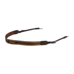 Collier de chasse simple avec bande élastique Acavallo Marron foncé