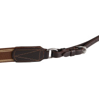 Collier de chasse simple avec bande élastique Acavallo Marron foncé