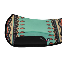 Tapis de selle TTech Barrel nouveau design Burioni Vert indi Multi-couleurs