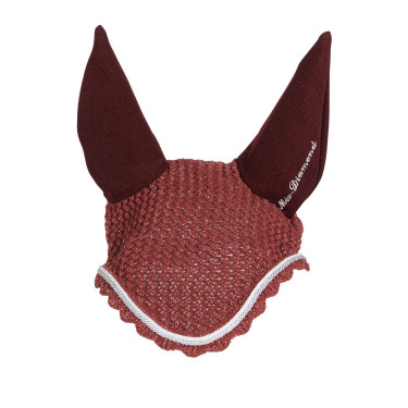 Bonnet anti-mouches en coton avec tissu Cordura et paillettes Equestro Bonnet anti-mouches en coton avec tissu Cordura et paillettes Equestro
