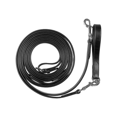 Rênes de dressage en cuir Equestro Rênes de dressage en cuir Equestro