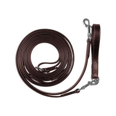 Rênes de dressage en cuir Equestro Rênes de dressage en cuir Equestro