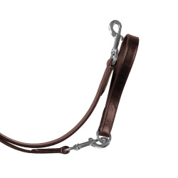 Rênes de dressage en cuir Equestro Marron foncé