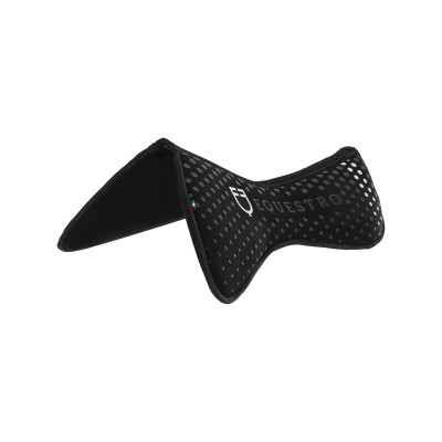 Tapis en mousse à mémoire de forme grip en silicone et logo blanc Equestro Noir