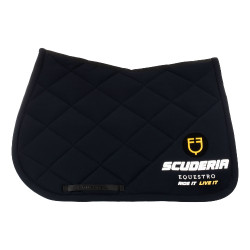 Tapis de selle de saut Scuderia Equestro en tissu technique Equestro Noir