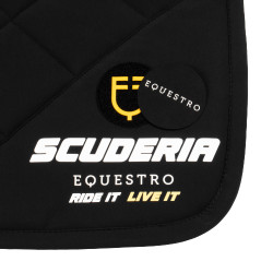 Tapis de selle de saut Scuderia Equestro en tissu technique Equestro Noir