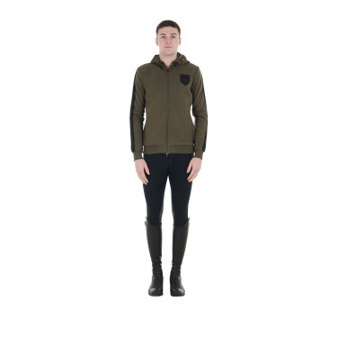 Sweat à capuche pour homme avec intérieur en polaire Equestro Sweat à capuche pour homme avec intérieur en polaire Equestro