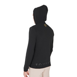 Sweat à capuche pour homme avec intérieur en polaire Equestro Noir